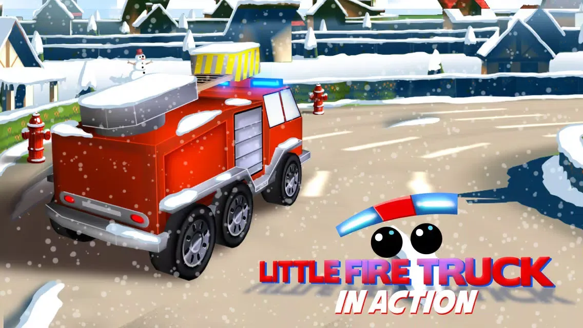 Little Fire Truck in Action - Driving Game With Cartoon Graphics for Kids स्क्रीनशॉट