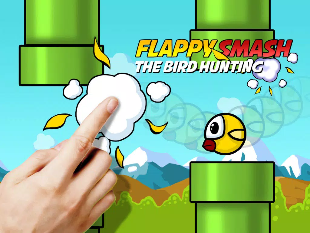 Captures d'écran de Flappy Smash: The Bird Hunting - Best Quick Arcade Game for Time Killing to The Fun of Whole Family iPad 