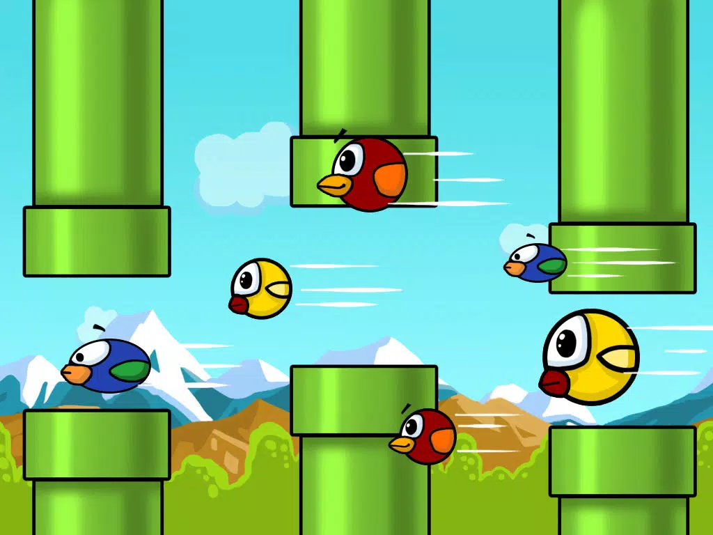 Captures d'écran de Flappy Smash: The Bird Hunting - Best Quick Arcade Game for Time Killing to The Fun of Whole Family iPad 