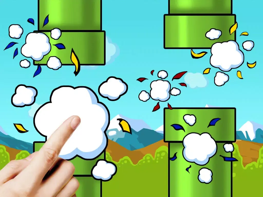 Screenshot di Flappy Smash: The Bird Hunting - Best Quick Arcade Game for Time Killing to The Fun of Whole Family iPad 