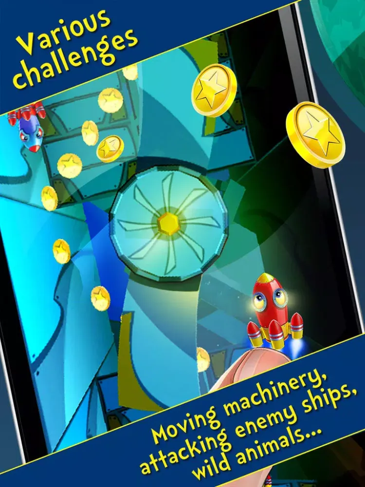 Spaceship Junior - The Voyage Free: Cartoon Space Game For Kids iPad  スクリーンショット