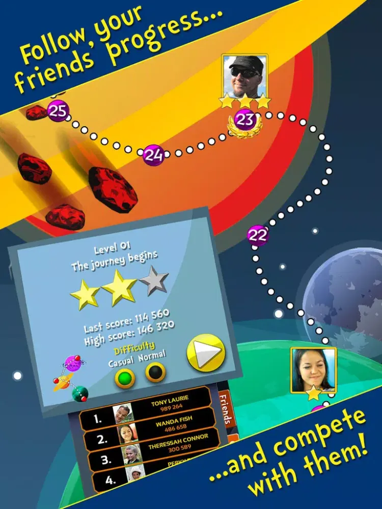 Spaceship Junior - The Voyage Free: Cartoon Space Game For Kids iPad  スクリーンショット