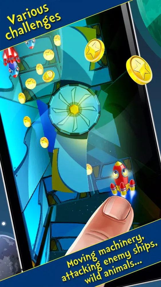 Spaceship Junior - The Voyage Free: Cartoon Space Game For Kids スクリーンショット