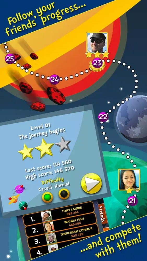 Spaceship Junior - The Voyage Free: Cartoon Space Game For Kids スクリーンショット