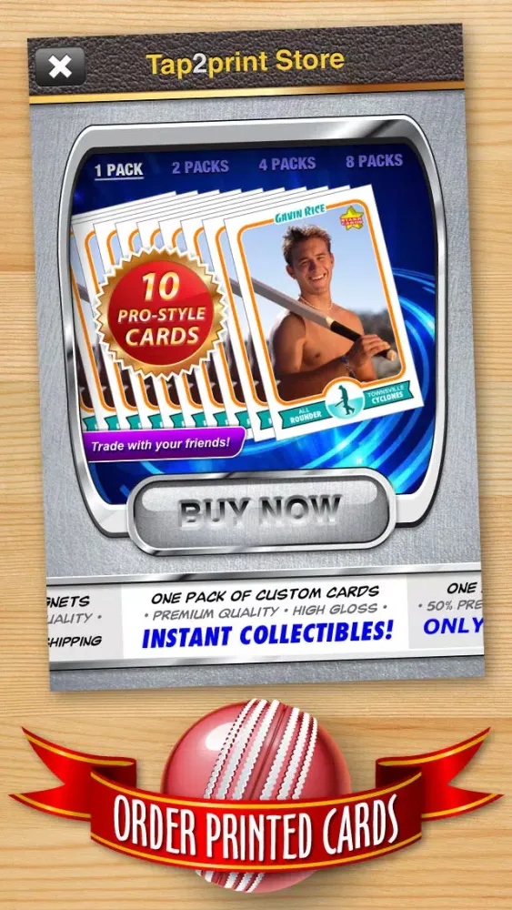 Capturas de tela do Cricket Card Maker - Make Your Own Custom Cricket Cards with Starr Cards