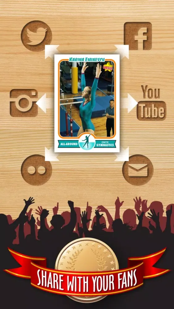 Women's Gymnastics Card Maker - Make Your Own Custom Gymnastics Cards with Starr Cards سکرین شاٹس