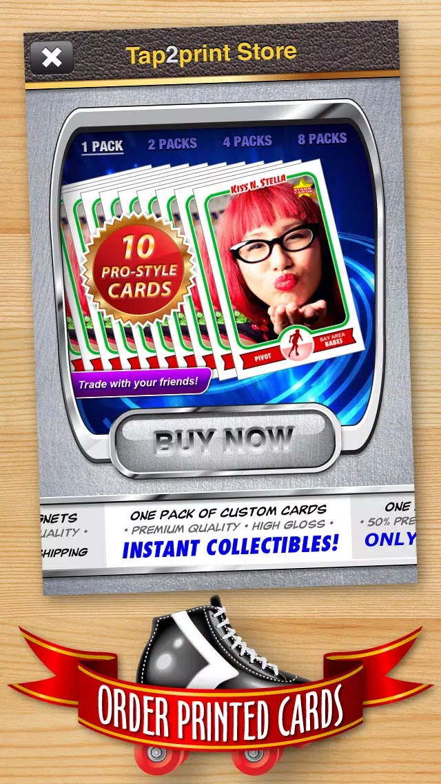 Roller Derby Card Maker - Make Your Own Custom Roller Derby Cards with Starr Cards سکرین شاٹس