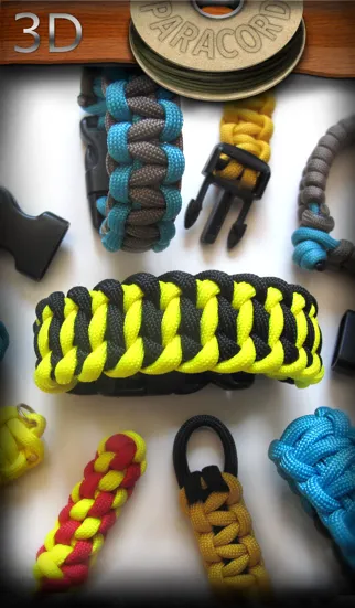 Capturas de tela do Paracord 3D: Animated Paracord Instructions