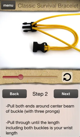 Capturas de tela do Paracord 3D: Animated Paracord Instructions