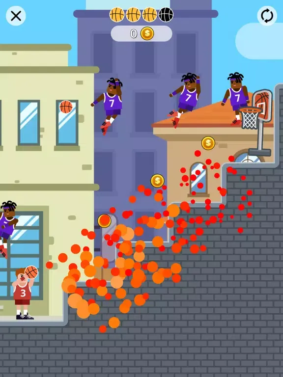 Basket Bounce - Dunk Puzzles iPad  Screenshots