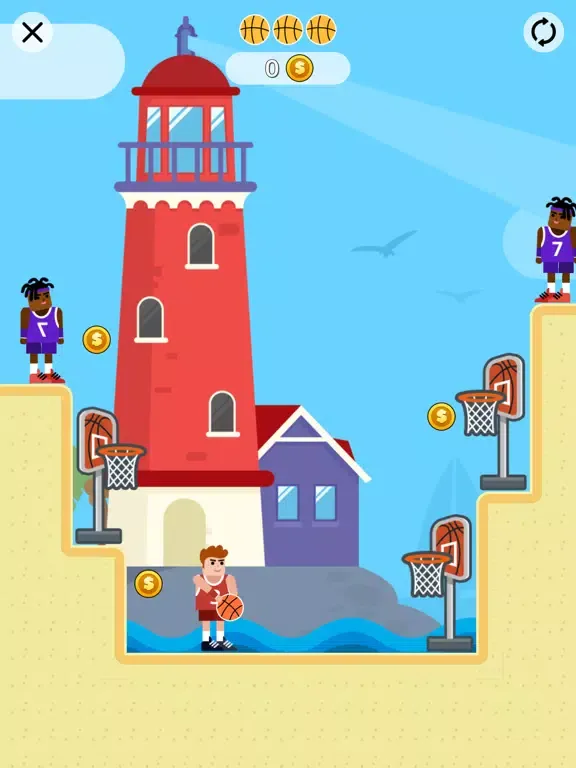 Basket Bounce - Dunk Puzzles iPad  Screenshots