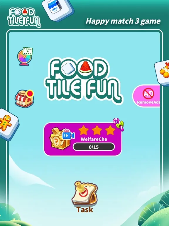 Food Tile Fun iPad  स्क्रीनशॉट