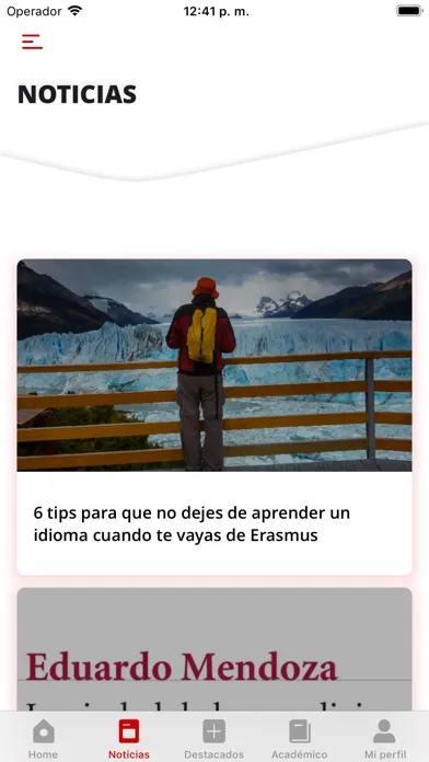 Universidad de La Rioja 스크린샷