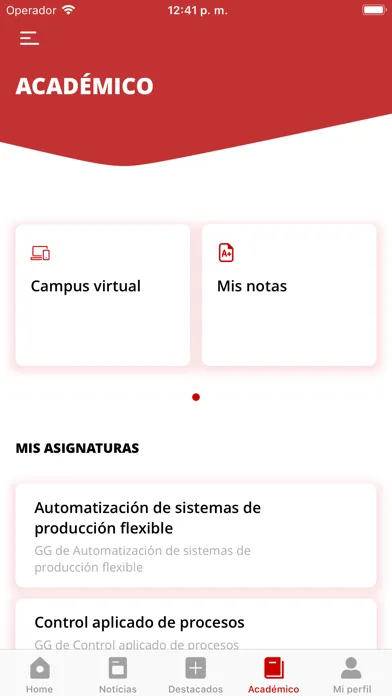 Universidad de La Rioja 스크린샷