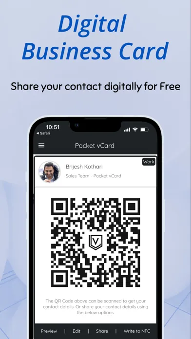 Pocket vCard 스크린샷