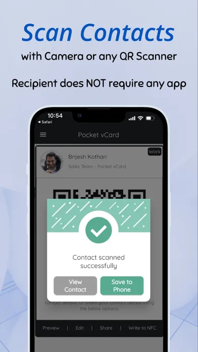 Pocket vCard 스크린샷