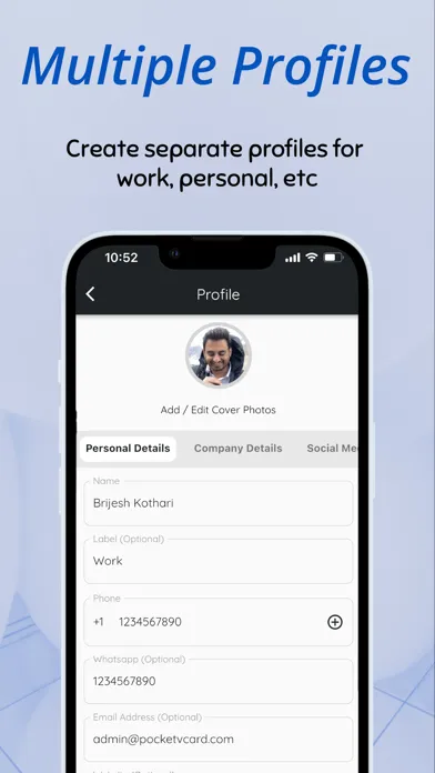 Pocket vCard 스크린샷