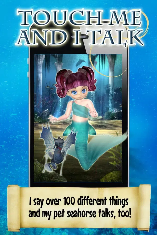 ภาพหน้าจอของ Little Mermaid Baby Talking Friends Princess Dress Up Tale for iPhone & iPod Touch