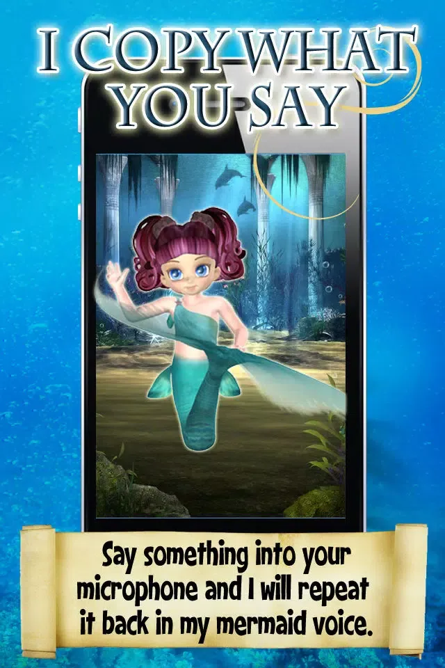 ภาพหน้าจอของ Little Mermaid Baby Talking Friends Princess Dress Up Tale for iPhone & iPod Touch