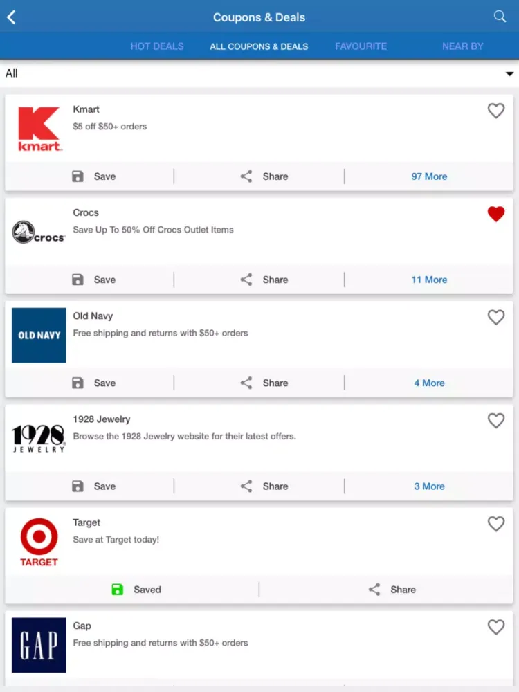 Capturas de tela do Gift Card Wallet - PocketZee iPad 