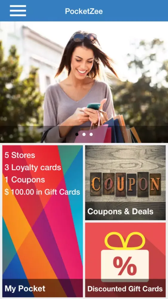Capturas de tela do Gift Card Wallet - PocketZee