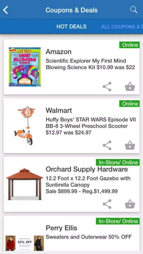 Capturas de tela do Gift Card Wallet - PocketZee
