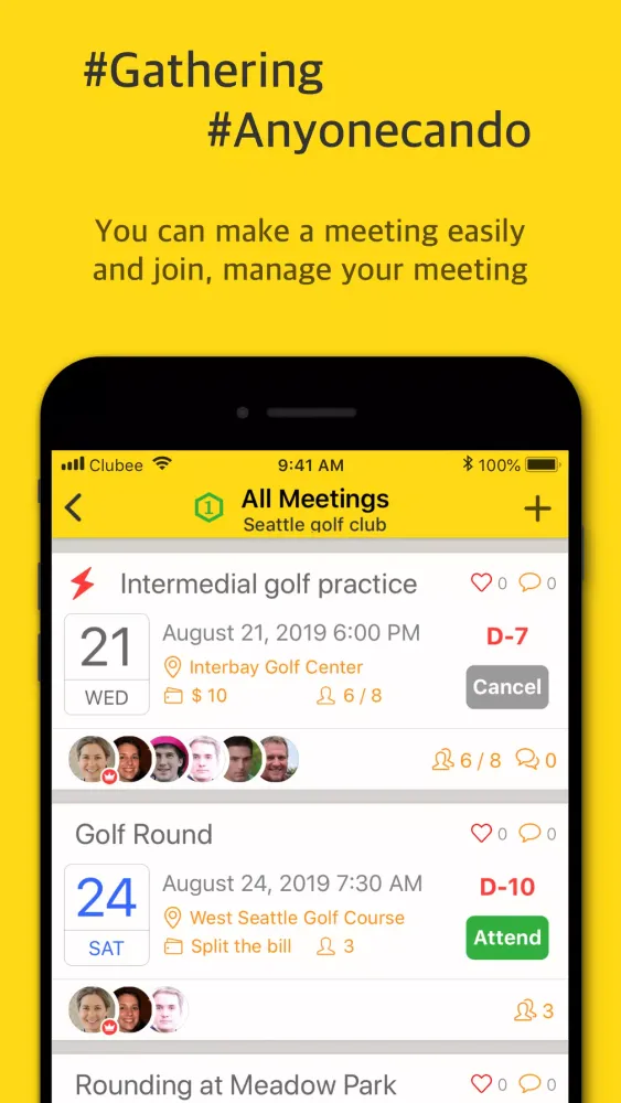 CluBee Screenshots