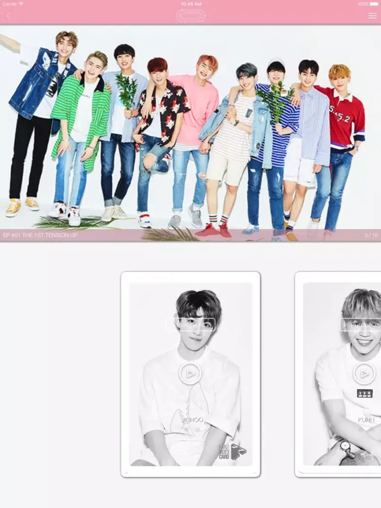 Tangkapan layar FANZ (팬즈) iPad 