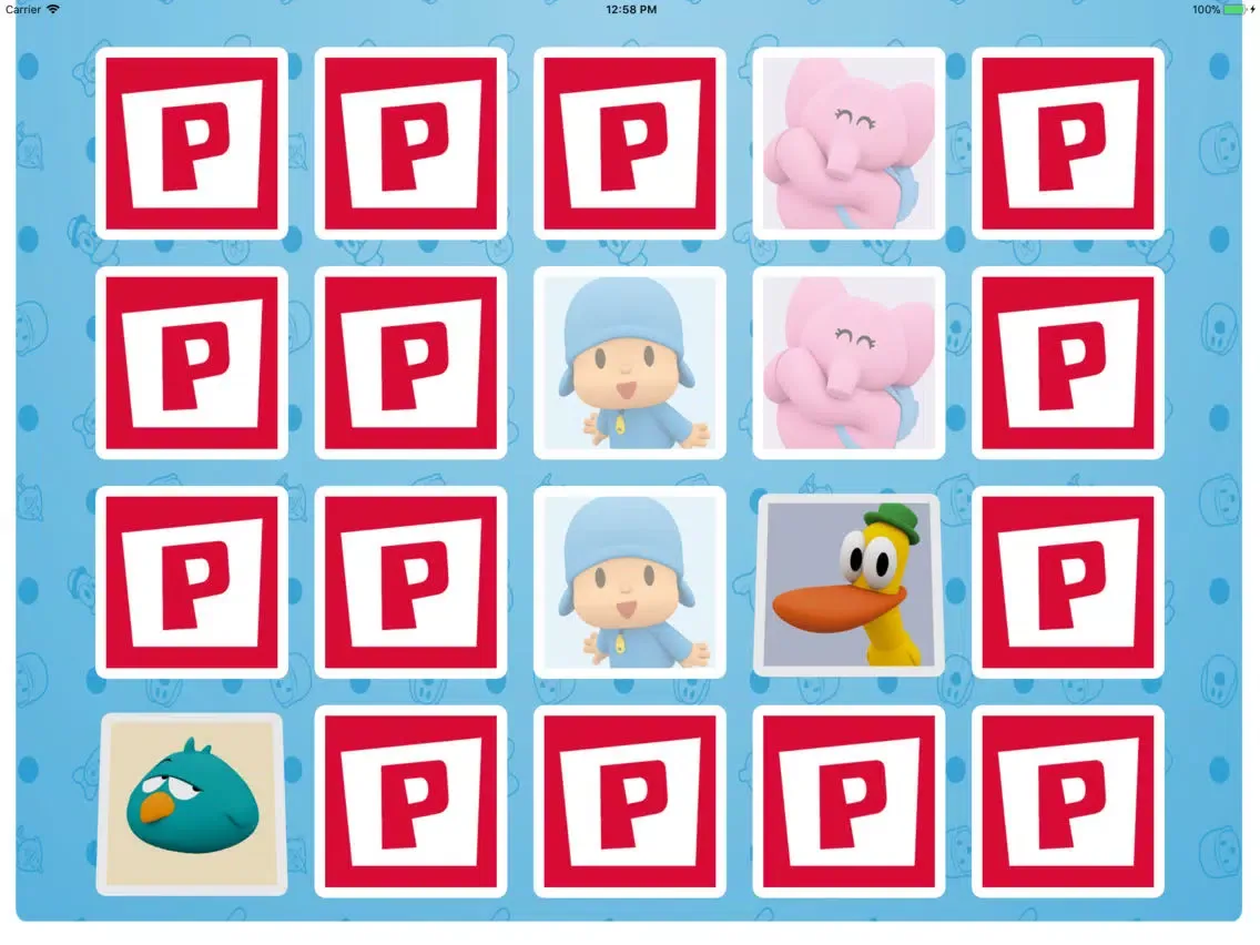 Скриншоты Pocoyo Memo Game iPad 