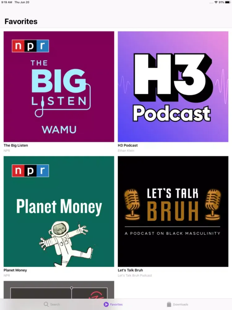 Podcast Player App iPad  স্ক্রিনশট