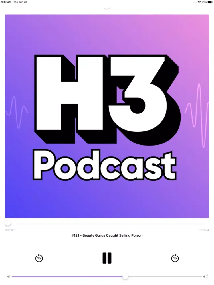 Podcast Player App iPad  স্ক্রিনশট