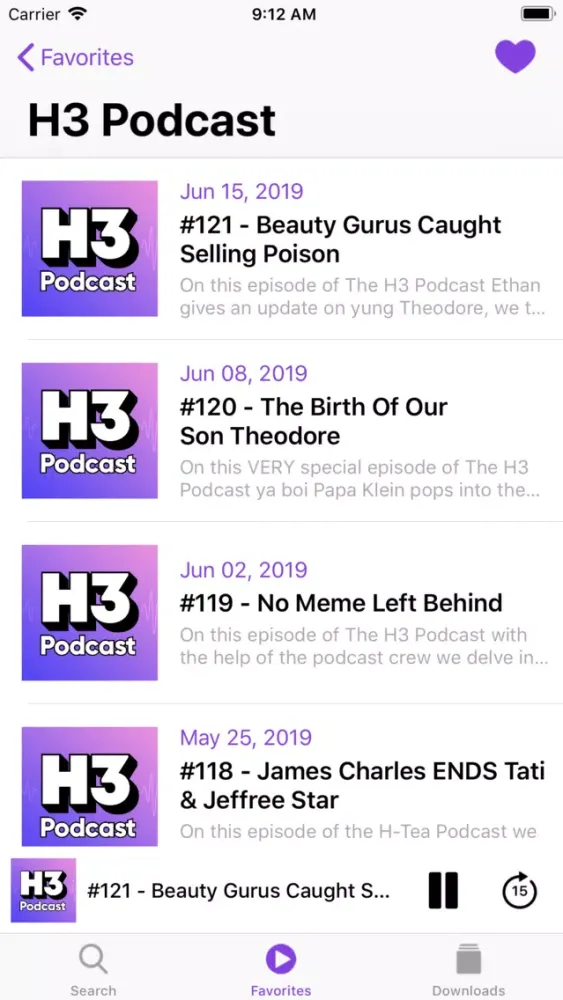 Podcast Player App স্ক্রিনশট