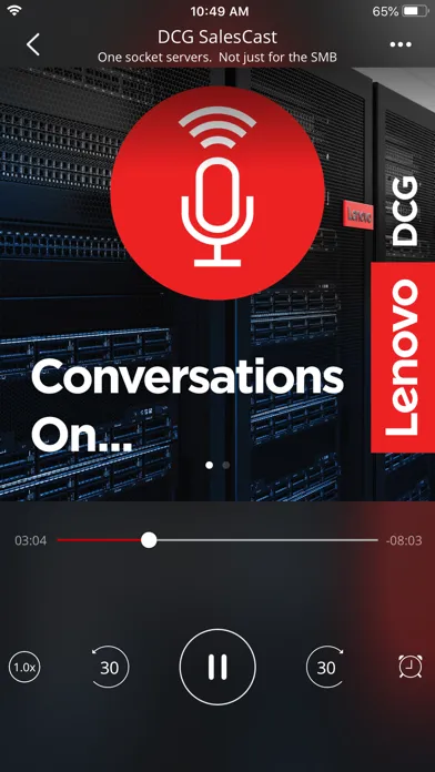 Ảnh chụp màn hình của Lenovo Podcasts