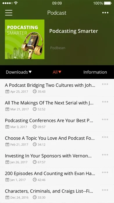 Tangkapan skrin Podcasting Smarter
