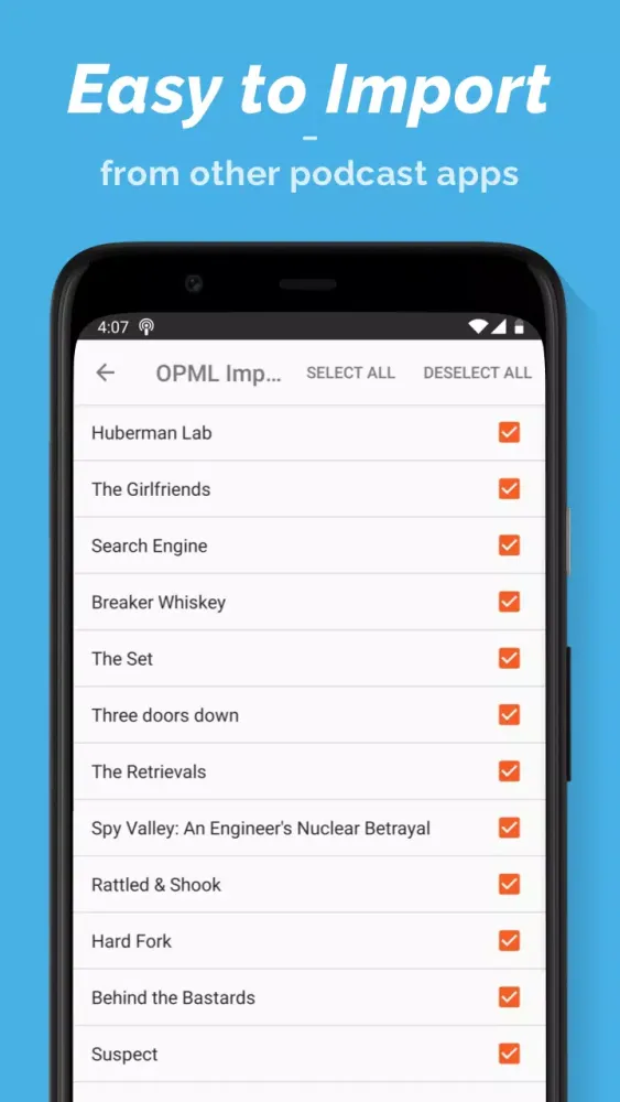 Capturas de pantalla de Podcast Player