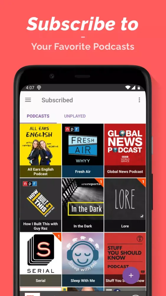 Capturas de pantalla de Podcast Player