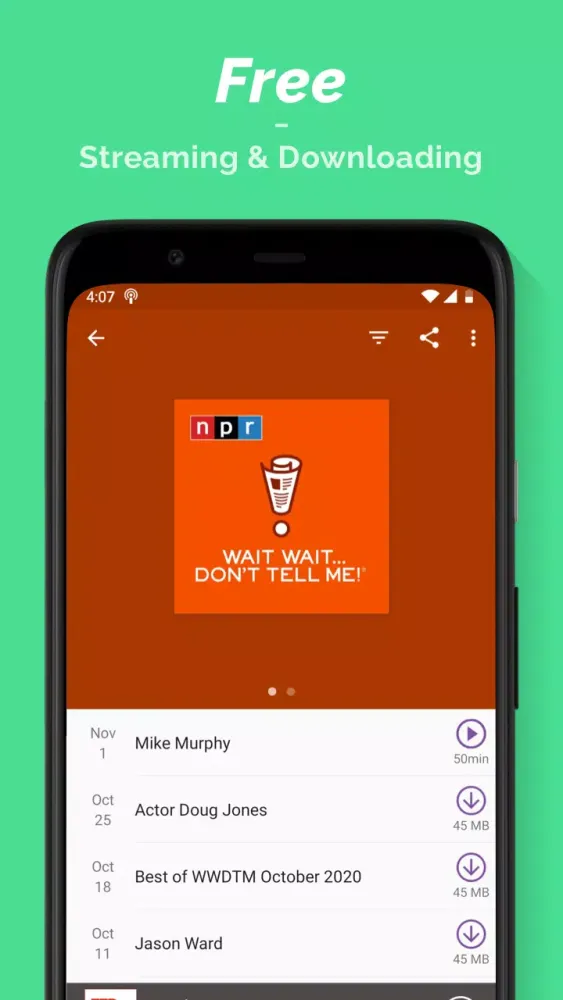 Capturas de pantalla de Podcast Player