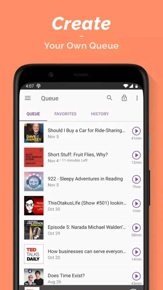 Capturas de pantalla de Podcast Player