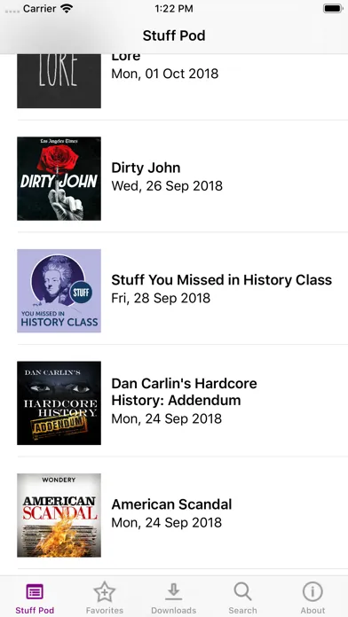 Скриншоты Stuff Podcasts
