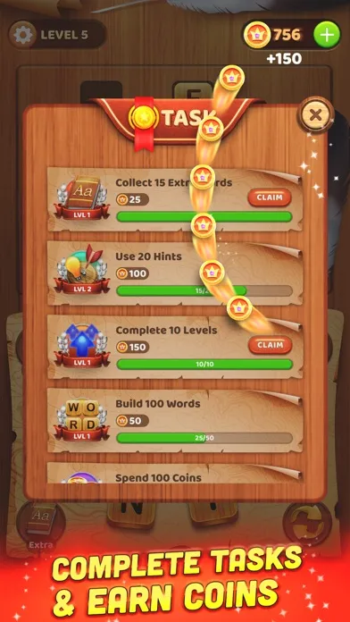 Ảnh chụp màn hình của Word Connect: CrossWord Puzzle