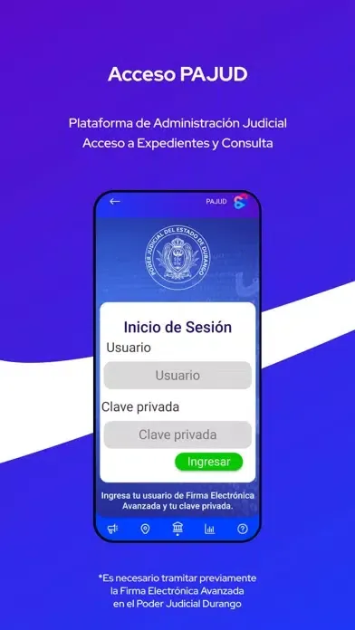 Justicia Digital Durango Screenshots