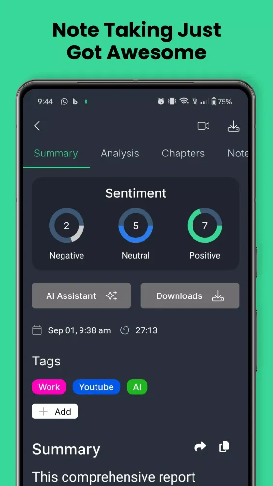Captures d'écran de AI Transcribe Audio to Text