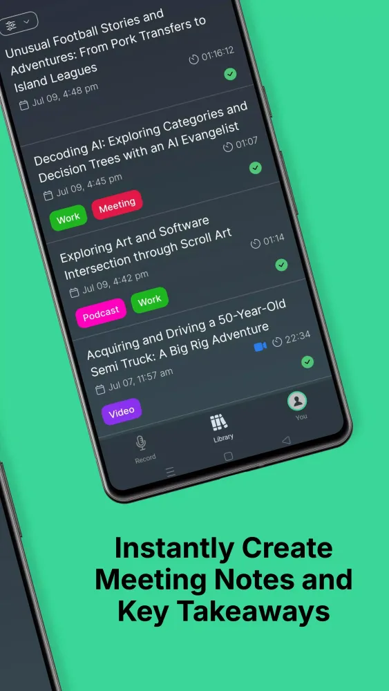 Captures d'écran de AI Transcribe Audio to Text