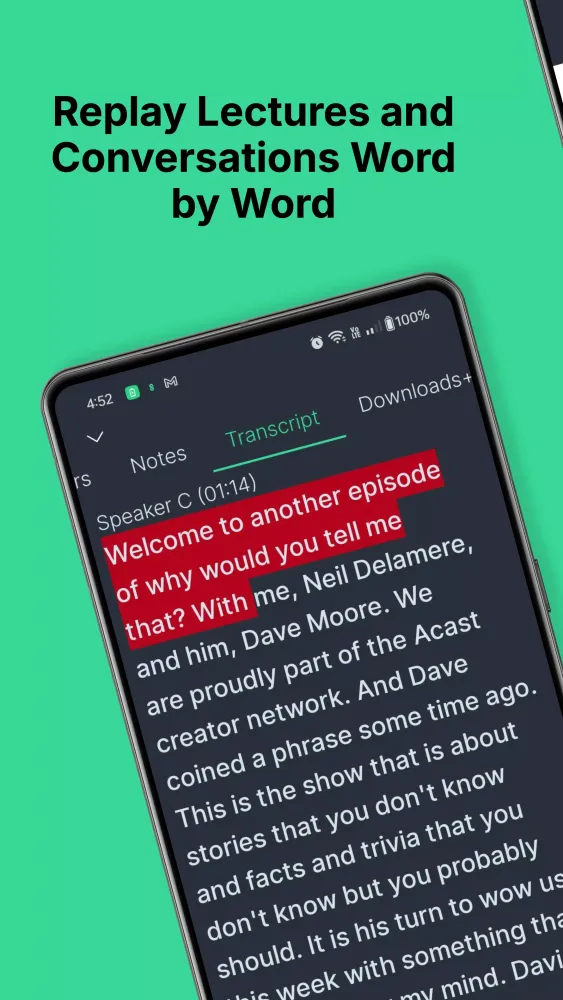 Captures d'écran de AI Transcribe Audio to Text