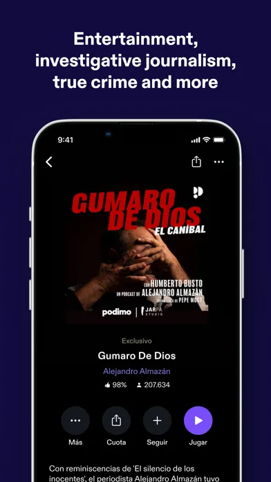 Podimo: Podcasts & audiobooks Ekran Görüntüleri