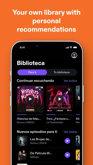 Podimo: Podcasts & audiobooks Ekran Görüntüleri