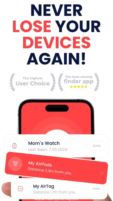 Ảnh chụp màn hình của Find My Pods, Lost Device
