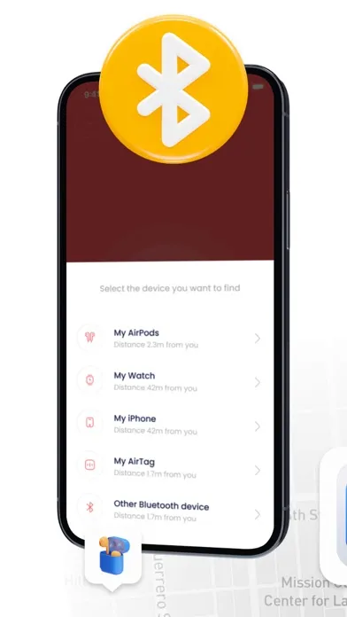 Ảnh chụp màn hình của Find My Pods, Lost Device