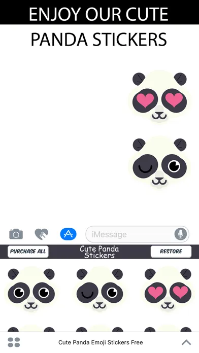 Cute Panda Emoji Stickers Screenshots