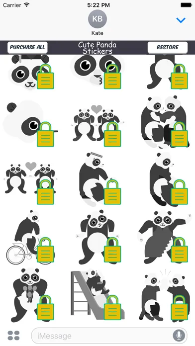 Cute Panda Emoji Stickers Screenshots